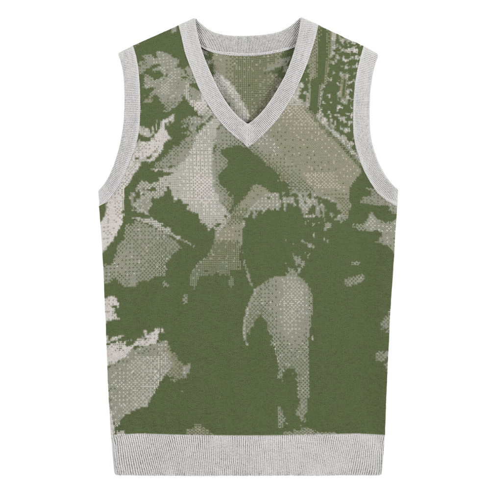 For The Culture Knit Vest: Green